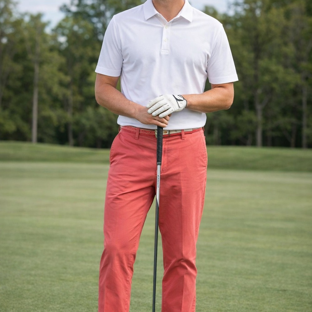 Peter Millar Salmon Golf Pants Men’s Classic Fit Chinos Preppy. 33 x 27 short